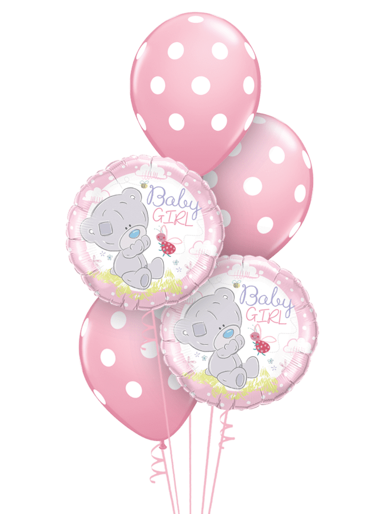 Maigendoo 2er-Set Babyparty Deko - 'It's A Boy' & 'It's A Girl' Folienballons Mit Band Und Klebepunkten