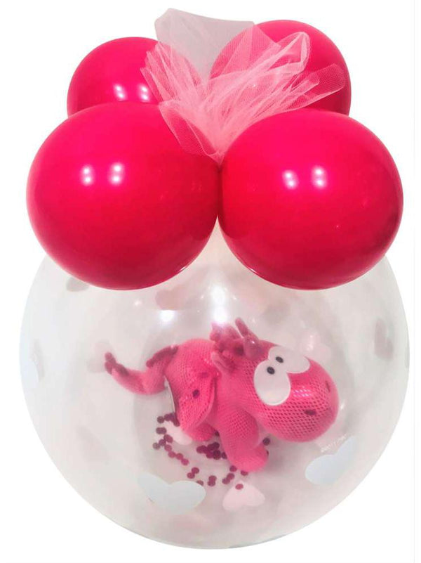 Einhorn Nici diverse Modelle im Ballon. Stofftier Luftballon Verpackung Geschenk Valentinstag Geburtstag