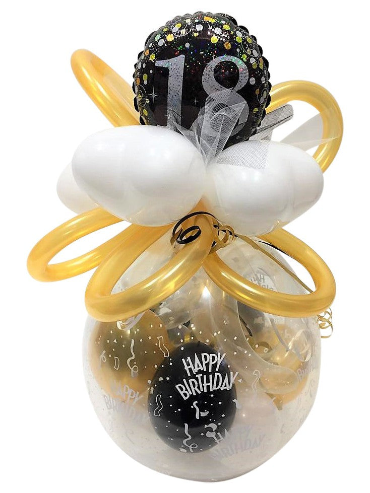 18. Geburtstag Luftballons – 6 Stück, Schwarz, 35 Cm Durchmesser
