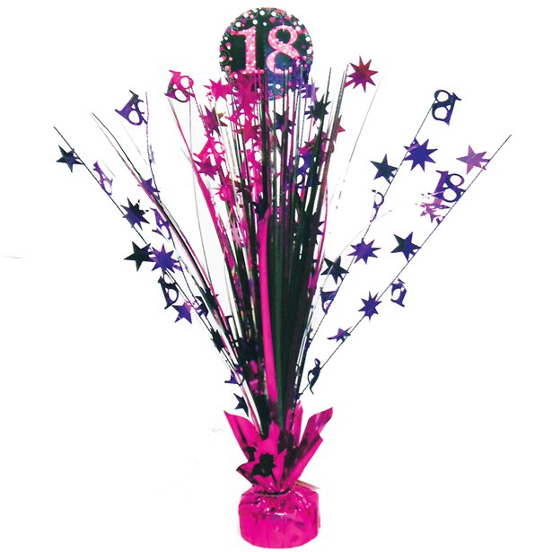 Gewicht und Tisch Gesteck Geburtstag silber-gold oder pink schwarz diverse Zahlen