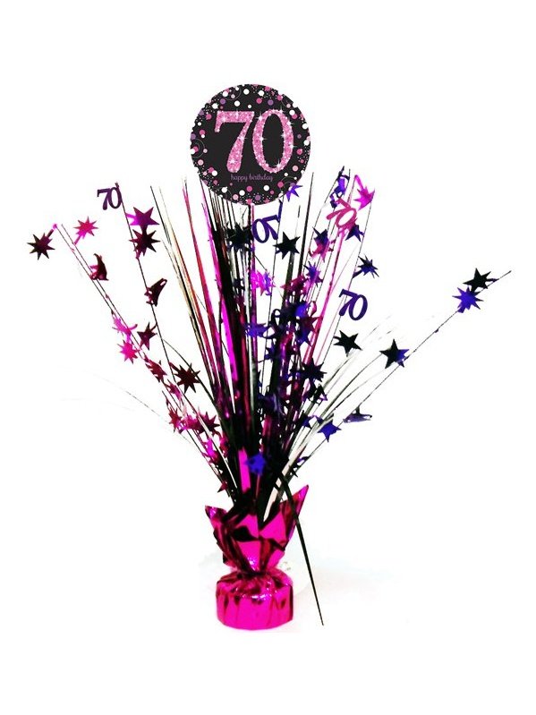 Gewicht und Tisch Gesteck Geburtstag silber-gold oder pink schwarz diverse Zahlen