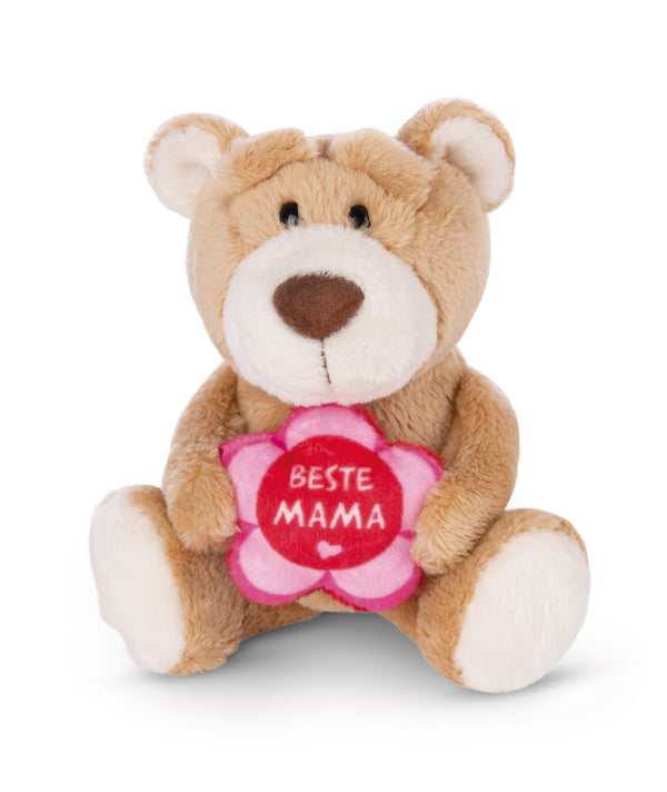 Kuscheltier Bär Muttertag "Hab dich lieb" in creme oder hellbraun