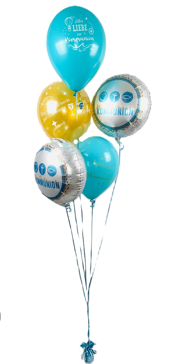 Helium Ballone zur Kommunion als Geschenk und Dekoration