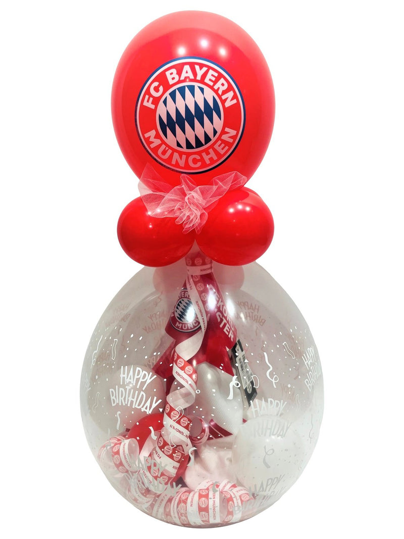 Geschenkballon FC Bayern München Geldgeschenk Ticket Eintrittskarte