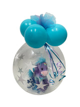 Prinzessin mit Helium Luftballon, Pferdchen Pony und Glückwunschkarte