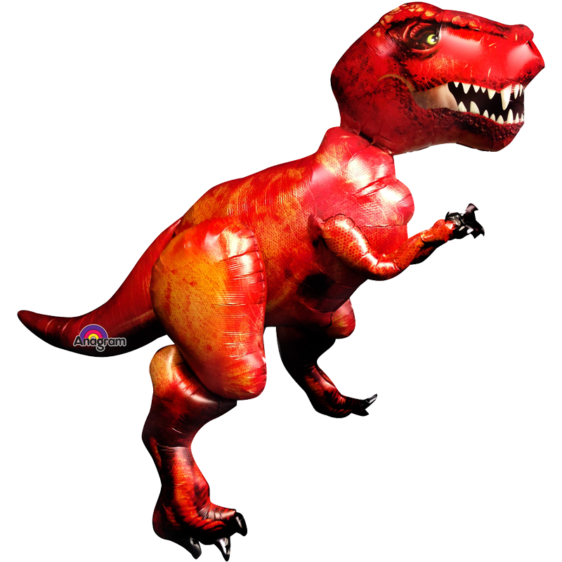 Folienballon Air Walker - T-Rex Dinosaurier, 172x154 cm ohne Helium