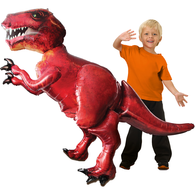 Folienballon Air Walker - T-Rex Dinosaurier, 172x154 cm ohne Helium