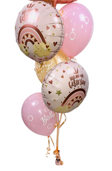 Ballone mit Helium als Luftballon Strauß zum Geburtstag