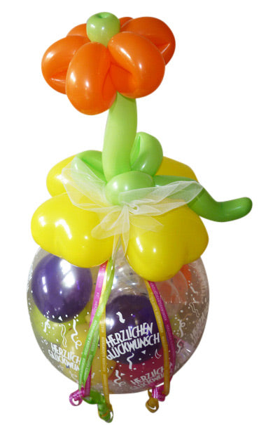 Eigenen Verpackungsballon zum Geburtstag individuell zusammenstellen