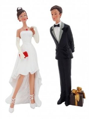 Hochzeitsfigur Polyresin Figur Brautpaar groß