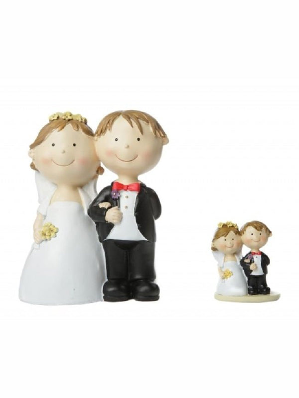Hochzeitsfigur Polyresin Figur Brautpaar lachend