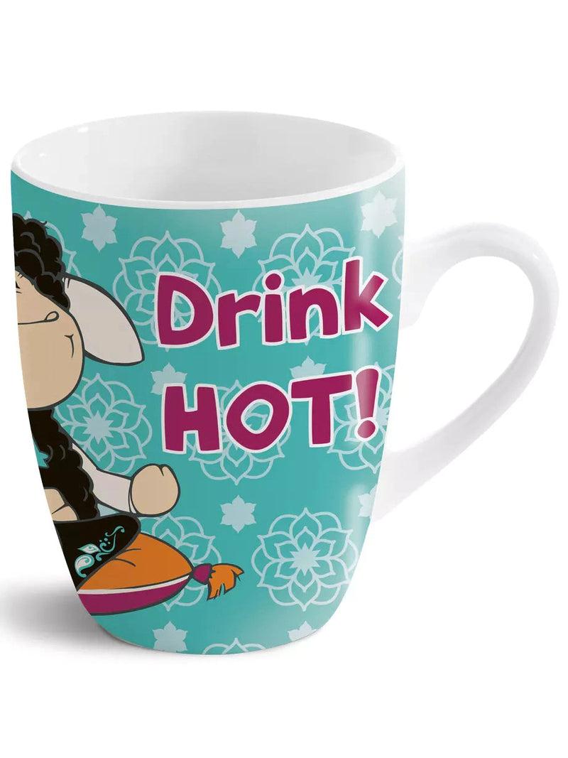 Porzellan Tasse Schaf "drink hot - stay cool" von Nici