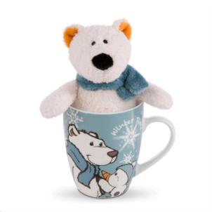 NICI Winter Eisbär Geschenkset in Tasse 15cm