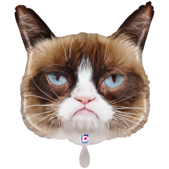 Grumpy Cat Folien Luftballon mit oder ohne Helium