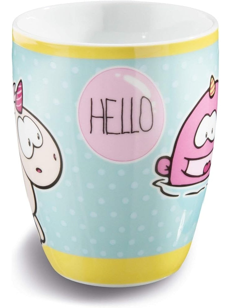 Porzellan Tasse Einhorn "Hello" von Nici