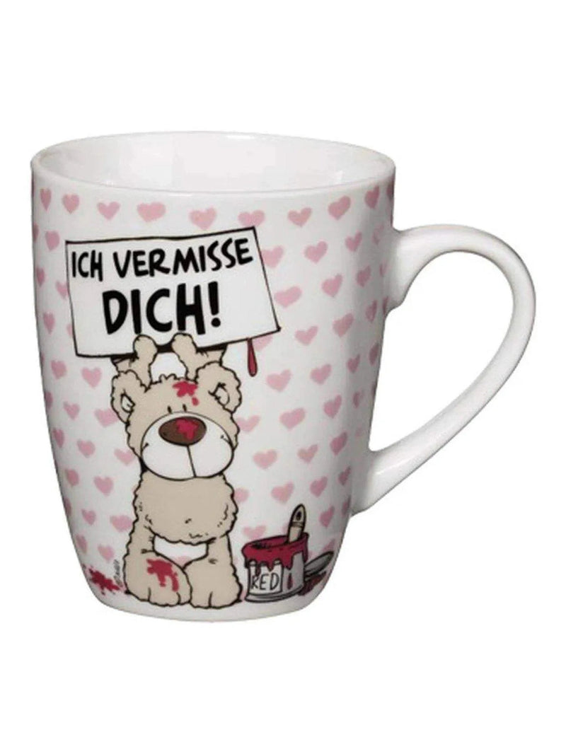 Porzellan Tasse "ich vermisse dich" von Nici