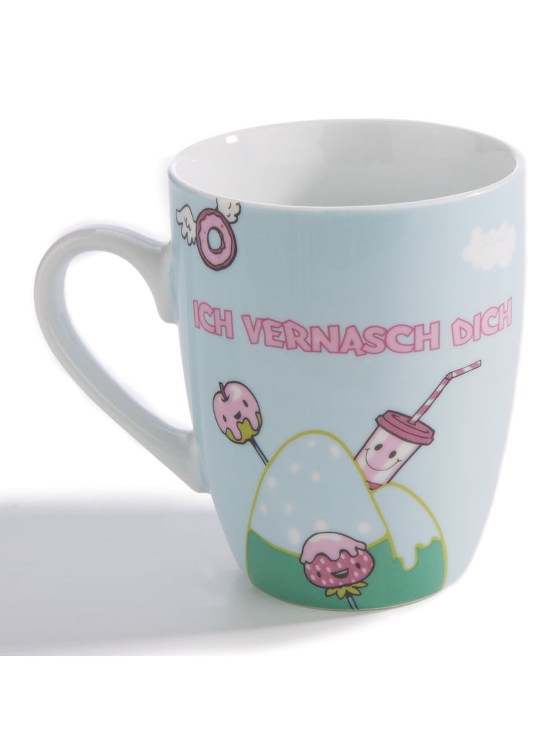 Porzellan Tasse Einhorn "ich vernasch dich" von Nici