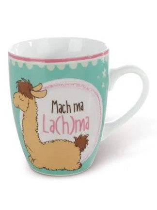 Porzellan Tasse "Mach ma La(h)ma" von Nici