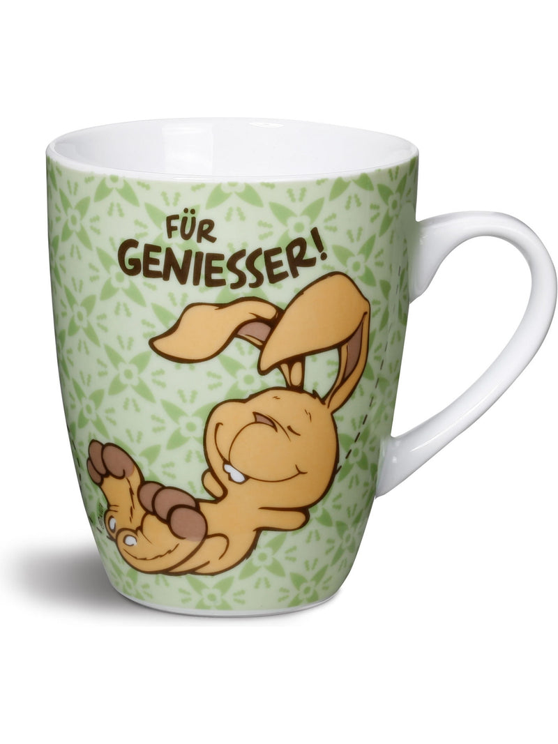 Porzellan Tasse Hase "für Geniesser!" von Nici