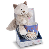 NICI Winter Schneekatzen Geschenkset Junge in Tasse 15cm