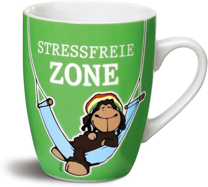 Porzellan Tasse Schaf Jolly Mäh "stressfreie Zone" von Nici