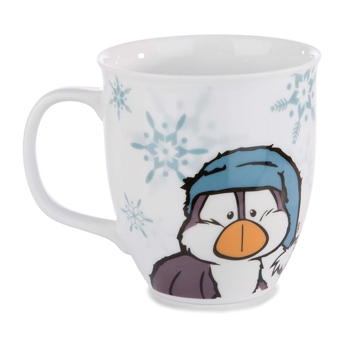 Porzellan Tasse Eisbär Bignic, Pinguin Toddytom von Nici