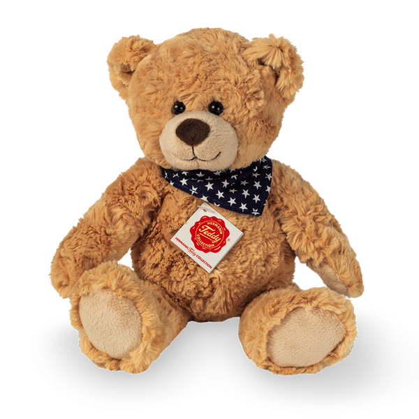 Teddy beige mit Halstuch blau 30 cm Teddy Hermann