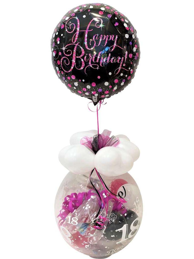 Happy Birthday im Luftballon diverse Geburtstage mit Helium Folienballon