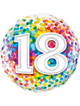 Folie rund Helium Ballon Geburtstag Zahl