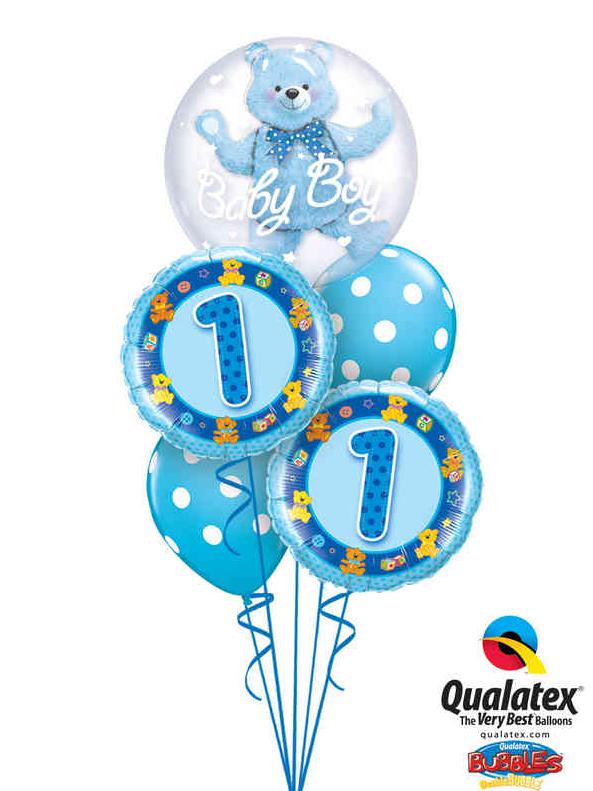 Ballonstrauß Helium Kindergeburtstag Junge verschiedene Zahlen