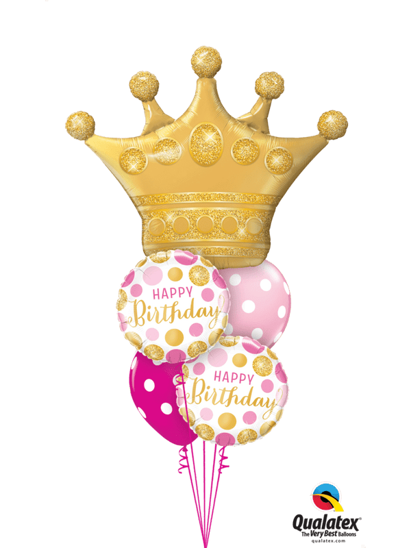 Ballonstrauß Helium Geburtstag Luftballone Party Birthday Queen King