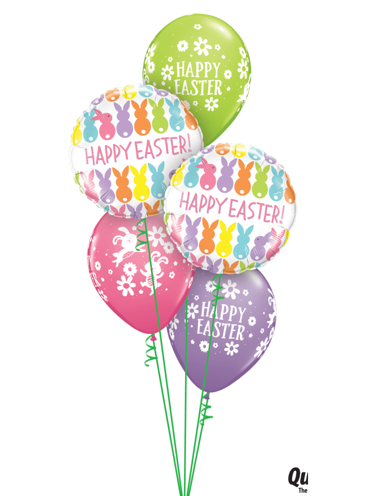 Ballonstrauß Helium Ostern Luftballone Osterhase
