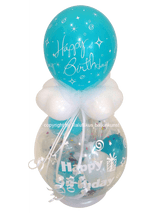 Happy Birthday im Luftballon verschiedene Farben