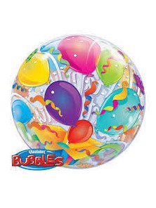 Bubble Luftballon Helium Geburtstag Happy Birthday