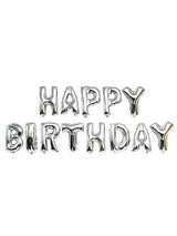 Ballon Buchstaben bunt Geburtstag Happy Birthday aufgeblasen und dekoriert