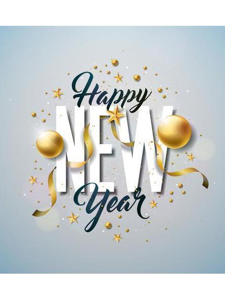 Grußkarte Neues Jahr Happy New Year