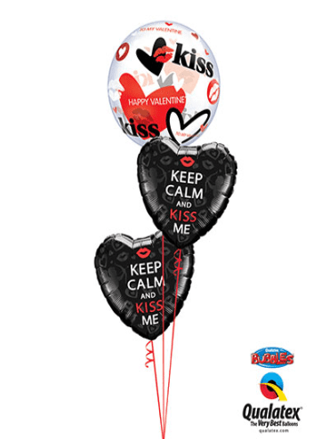 Ballonstrauß Liebe Love Valentinstag Geschenk Helium Herzen Luftballone div. Motive inkl. Gewicht
