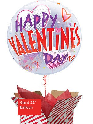 Ballon Bubble Valentinstag Liebe im Geschenkkarton