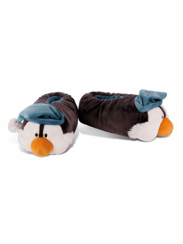 Nici Winter Hausschuhe Pinguin Toddytom. 38-41. grau / weiß