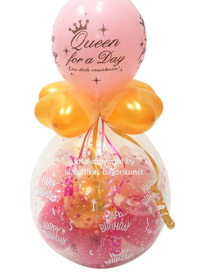 Geschenkballon Geburtstag Queen for a Day