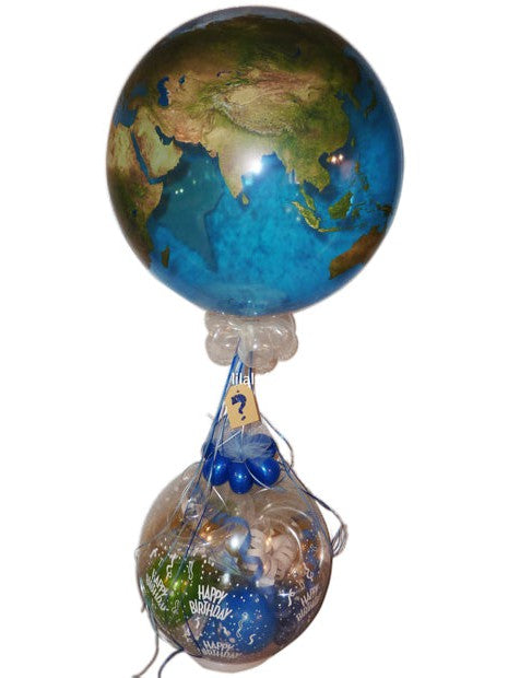 Geschenk Ballon Urlaub Reise Erde Welt Geburtstag
