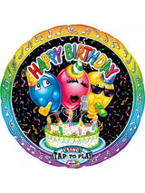 Singender Ballon Helium Geburtstag Happy Birthday mit Deko und Gewicht