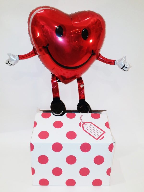 Smiley Herz Muttertag Liebe Valentinstag auf und im Geschenk Karton