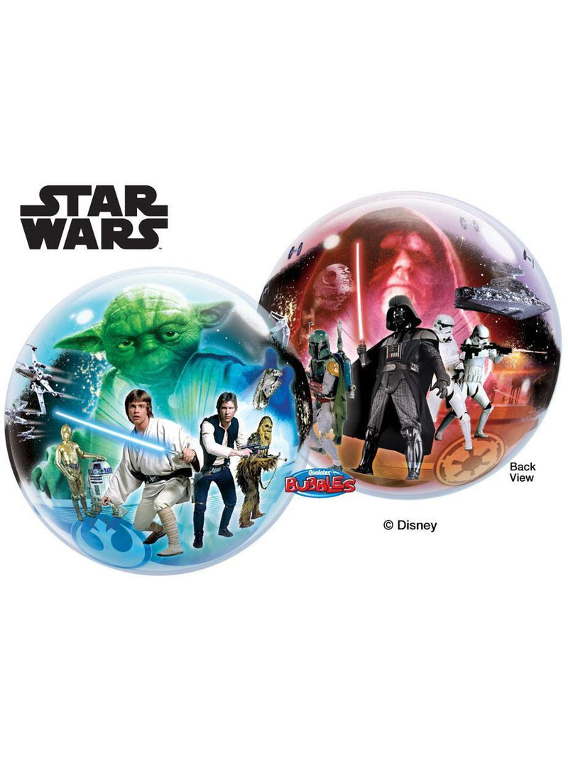 Bubble Ballon Star Wars.  56 cm. mit Dekoration